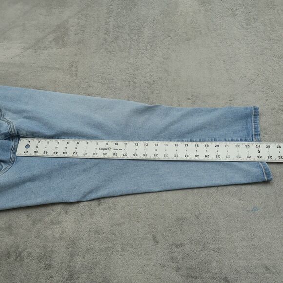 Lane Bryant Jeans Womens Size 16 Blue Mid-Rise-Rise Boyfriend Capri 24.5" Inseam - Picture 16 of 16